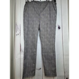 H&M Woman's Pin Striped Plaid Patterned Trousers‎ / Size 10 / Sku0047